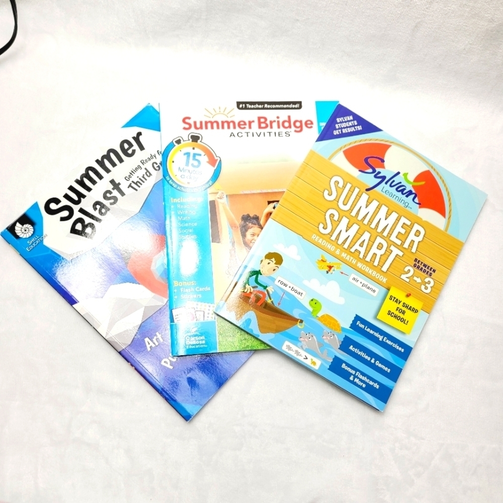 3 X workbooks grade 2 going to grade 3